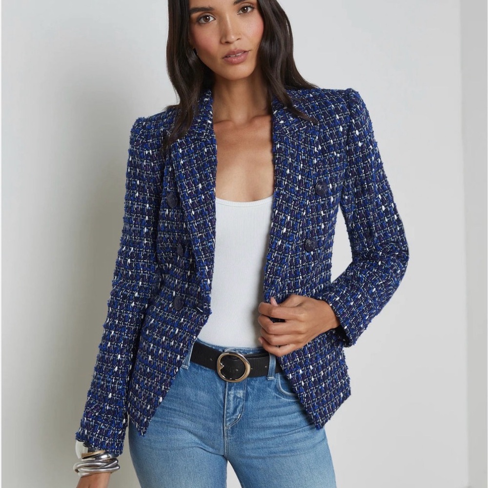 NWT L'AGENCE Marie Tweed Blazer